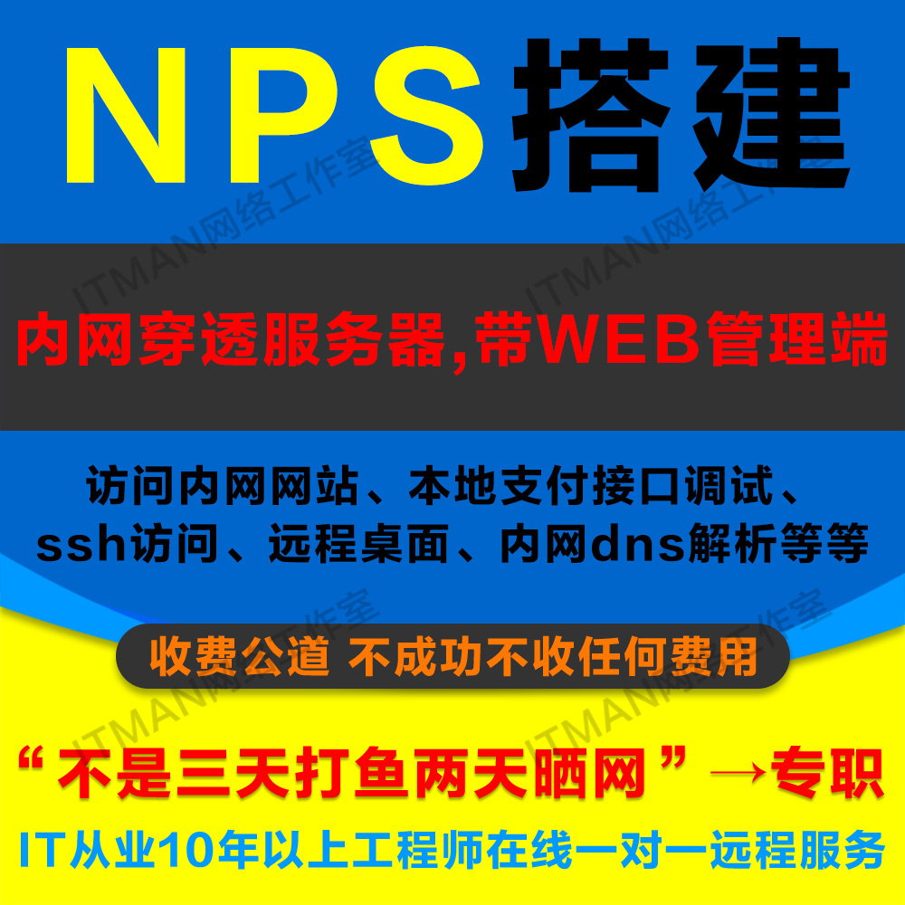 nps服务器搭建远程桌面办公ssh