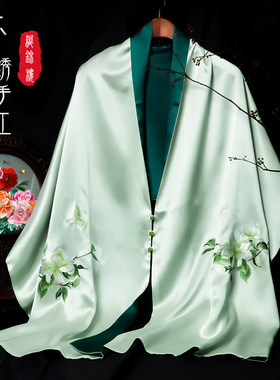织锦楼春夏轻奢刺绣大披肩