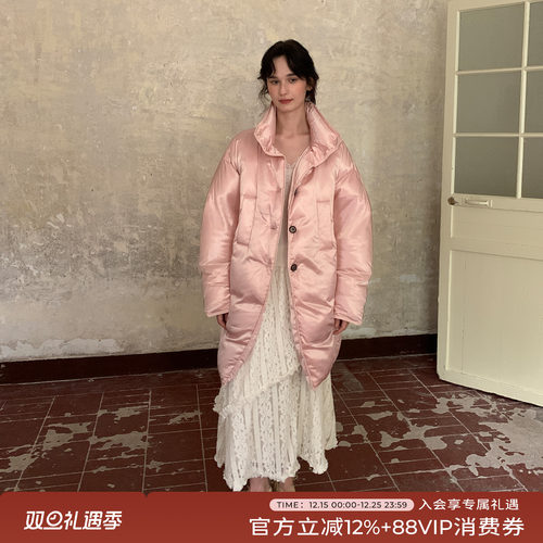 竹依依 新款秋冬加厚无帽白鹅绒羽绒服女款短款保暖高级感