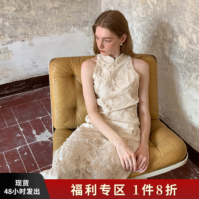 中式改良旗袍无袖连衣裙女夏原创