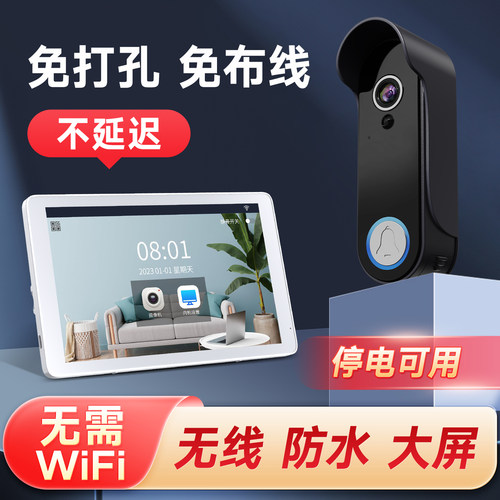 TL无线可视门铃免WiFi停电也监控