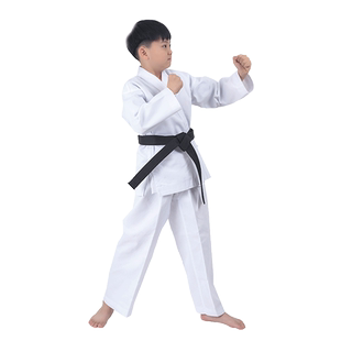 纯棉儿童成人空手道服男女训练服空手道道服装跆拳道服可定制