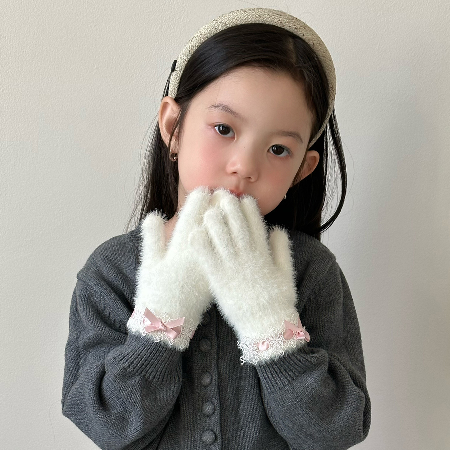 2025新款儿童保暖加绒加厚手套