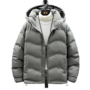 新款冬季男短款连帽羽绒服灰鸭绒潮牌时尚保暖潮流帅气外套韩版