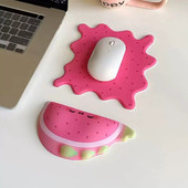 可爱水果鼠标垫创意卡通护腕垫键盘护手枕办公用小号腕托掌托立体