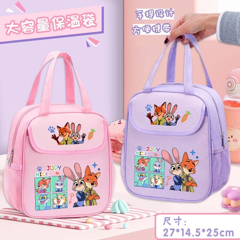 动物城保温袋尼克朱迪可爱饭盒袋学生带饭保温上班手提便当包,收纳整理,保温包,淘宝优惠券,粉丝福利购,淘宝优惠卷