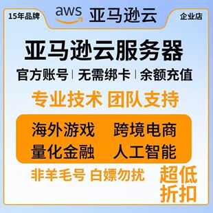 亚马逊云服务器租用AWS香港云主机 官方独立账号EC2 CDN 充值折扣