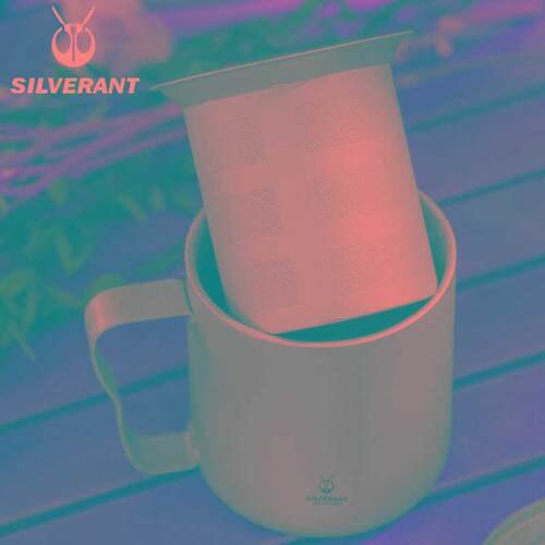 纯钛办公杯双层泡茶器办公家用泡茶杯茶水分离户外露营便携咖啡杯