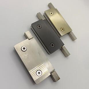 304门夹不锈钢隐藏合页铰链五金平开淋浴房无框玻璃夹隐藏式合页