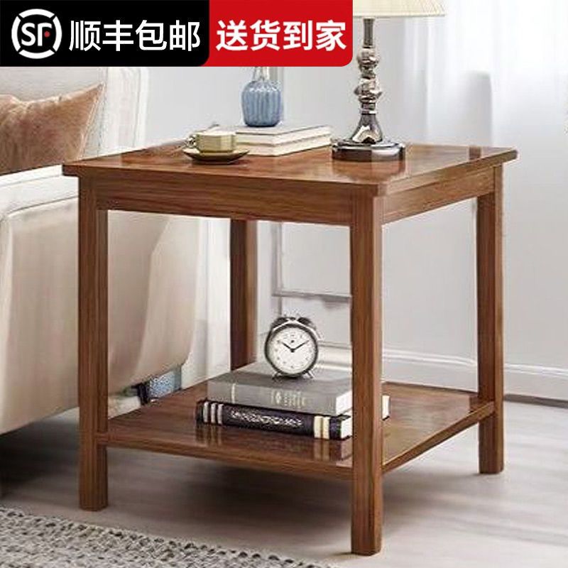 家用实木腿小桌子客厅沙发边小方桌阳台桌子茶桌出租房阳台小茶几