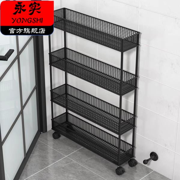 门后置物架化妆室夹缝收纳柜浴室缝隙超窄极窄架子超薄窄缝收纳层