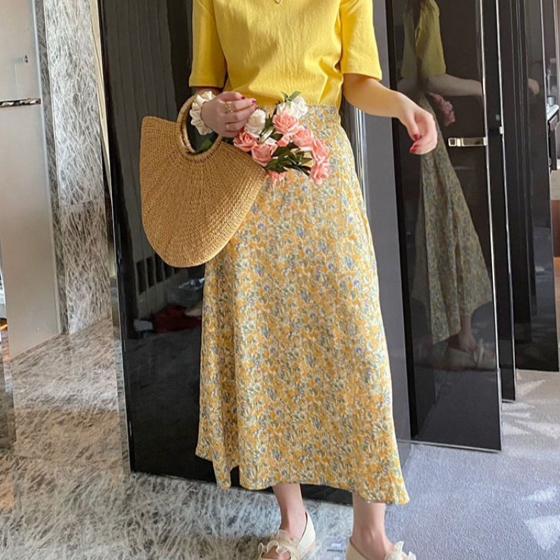 2020春夏季新款韩版a字长裙百搭显瘦修身清新高腰碎花半身裙女|ruв категории открытый/альпинизм/в поход/Поездки товаров, открытый одежды, верхняя одежда, верхняя одежда - от Buy2taobao.com для оказания профессиональной услуги покупки агента Taobao