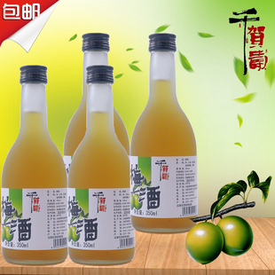 日本千贺寿梅酒清酒果味酒梅子酒女性梅酒350ml*4日式千鹤寿梅酒