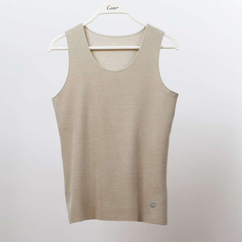 凯撒内衣女Q弹膨特绒圆领背心