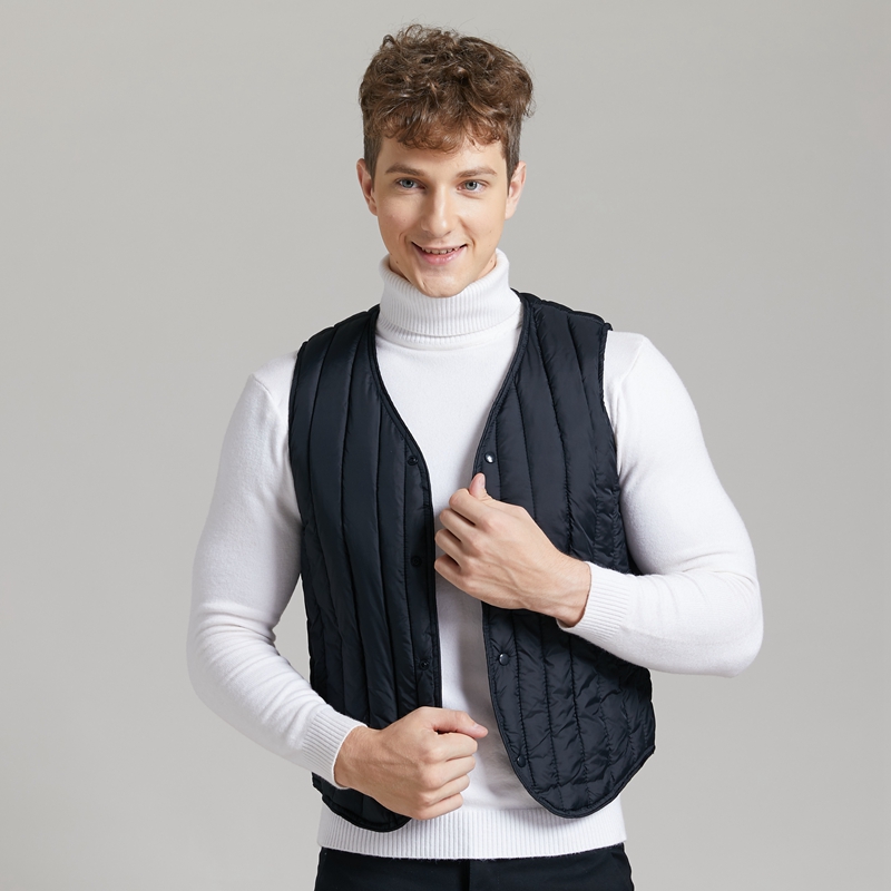 衫宣轻薄短款修身冬季保暖背心