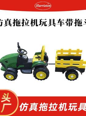 厂家直销 仿真拖拉机玩具车带拖斗 T990-TRACTOR TOYS