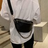 Female chest pack 2019 leisure time Korean Edition Small fragrant wind Quilted Chain bag Versatile new pattern One shoulder Messenger Disco dancing