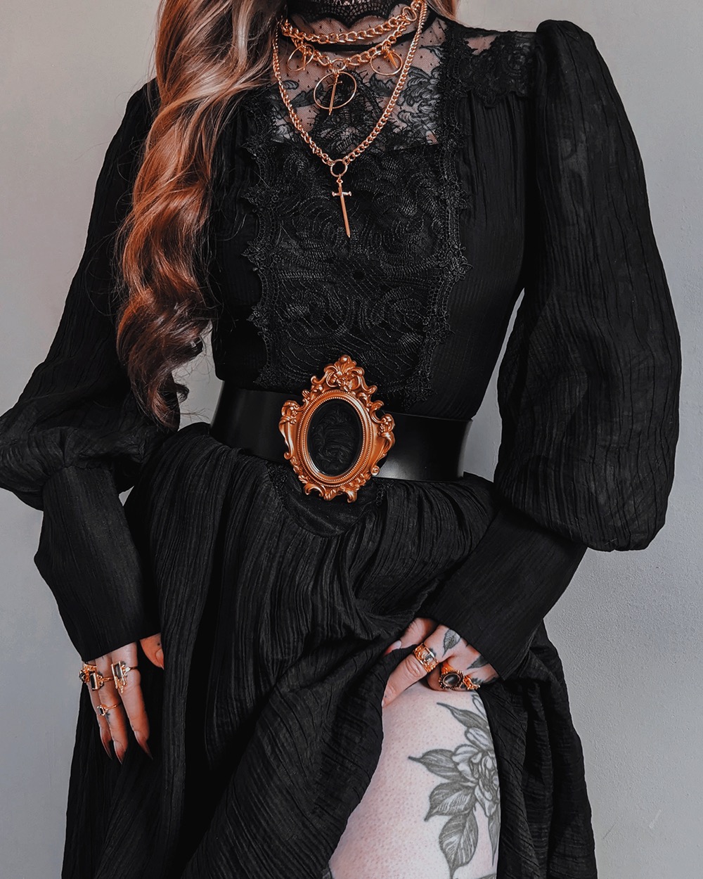 cos镂空暗黑女神蕾丝DARKINLOVE