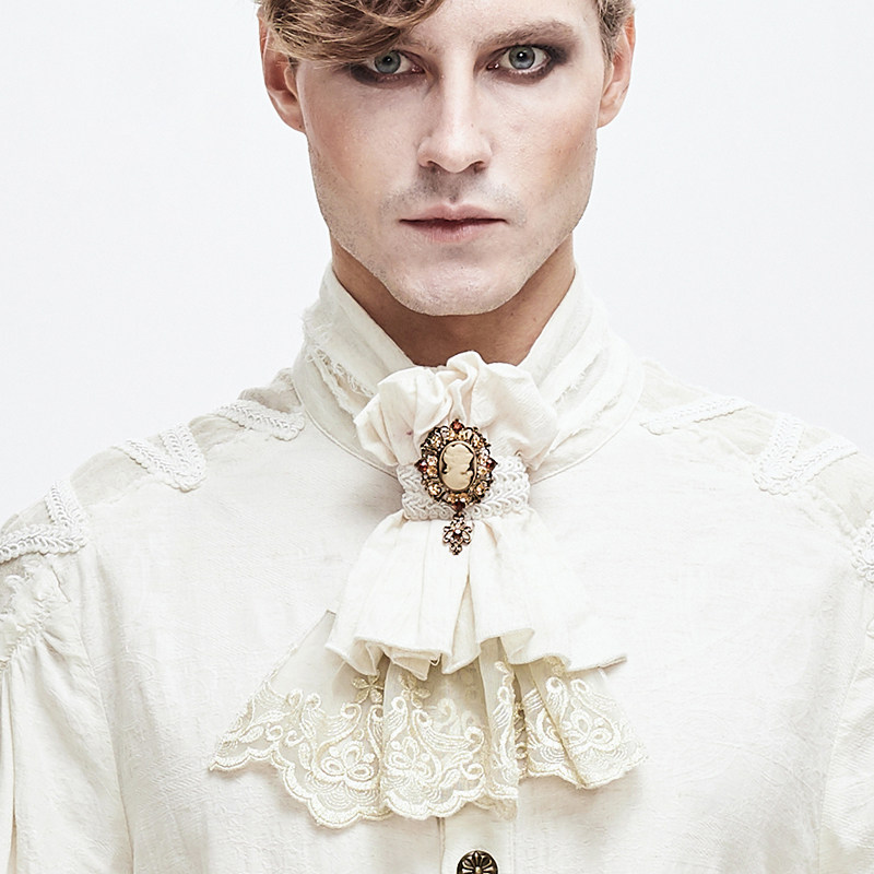 哥特绅士领结欧洲中世纪宫廷配饰男女款宴会舞台表演领花拍照假领