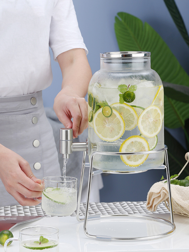 多用带龙头冷水壶凉水壶大容量水果汁茶饮料柠檬冰冷水桶夏冷泡壶