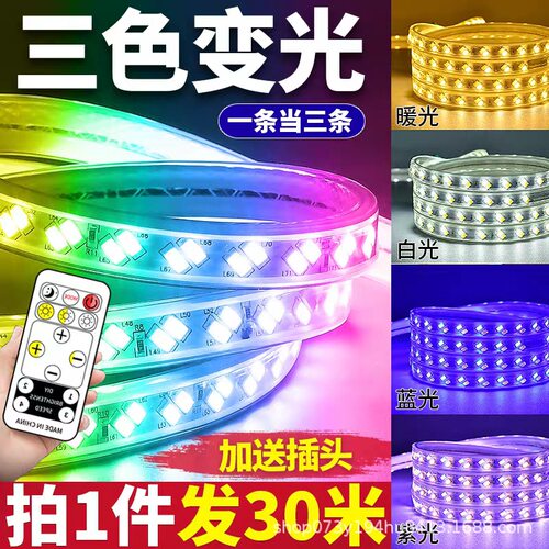 5730三色变光柔性室内户外防雨