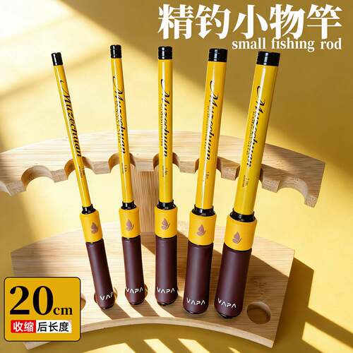 儿童专用超轻微物钓鱼竿套装短节
