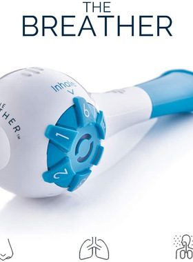 腹式呼吸训练器跑步游泳瑜伽吸气阻力练习肺活量功能増强锻炼