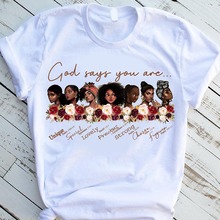 外贸热卖黑人女孩女权主义Black Girl Feminism欧美风女士短袖t恤