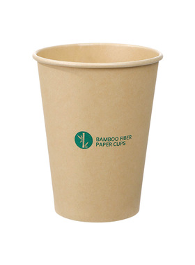 齐心 L19208 竹纤维本色纸杯270ml 100只装 棕 18包/箱
