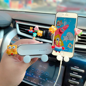 车载手机架海绵宝宝出风口车用手机固定支撑夹导航架汽车手机支架