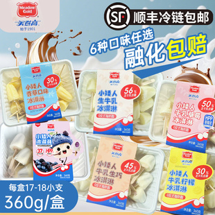 美登高小矮人冰淇淋生牛乳生巧香草莓柠檬桑葚蓝莓味儿童雪糕360g