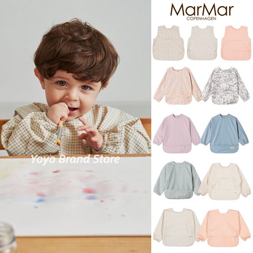 ▲丹麦Marmar儿童罩衣反穿衣辅食围兜防水防脏画画吃饭神奇