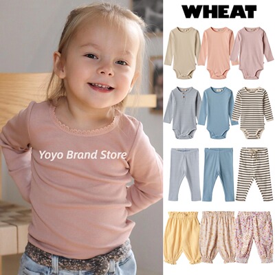 Wheat儿童长袖包屁衣长裤