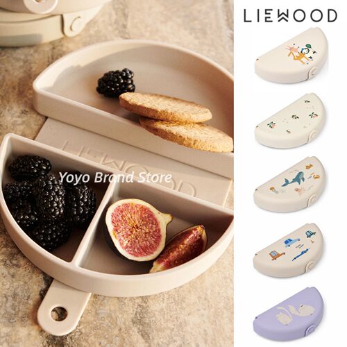 ▲Liewood丹麦儿童餐具可折叠饭盒便当盒水果零食便携式外出