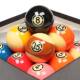 台球球一整套黑金刚TV水晶球黑8台球子标准16彩美式 桌球台球球子