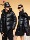 Новинка зимы 2025 года, черный золотой пуховик Pierre Cardin с гусиным пухом, длинный мужской и женский костюм из северо-восточного бархата для экстремальных холодов mini 1