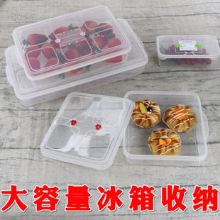 冰箱收纳盒食品级收藏盒厨房蔬菜整理箱子饺子冷冻专用多规格