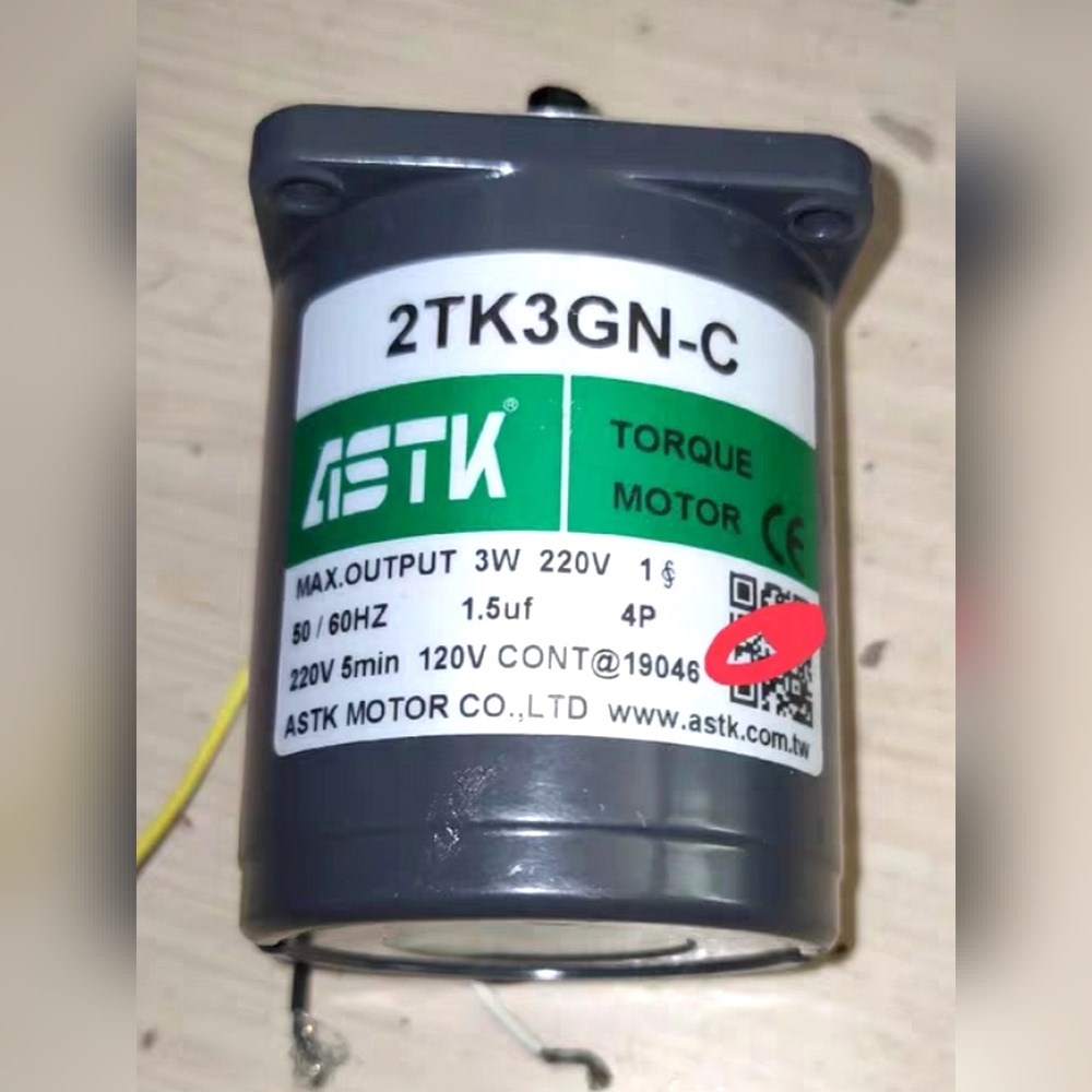 台湾ASTK力矩电机2TK3GN-C最大输出3W220V 议价