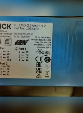 DL100-22AA2112订货号 1058166 议价