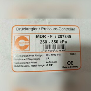 德国CONDOR压力开关 F207849 原盒 议价 MDR
