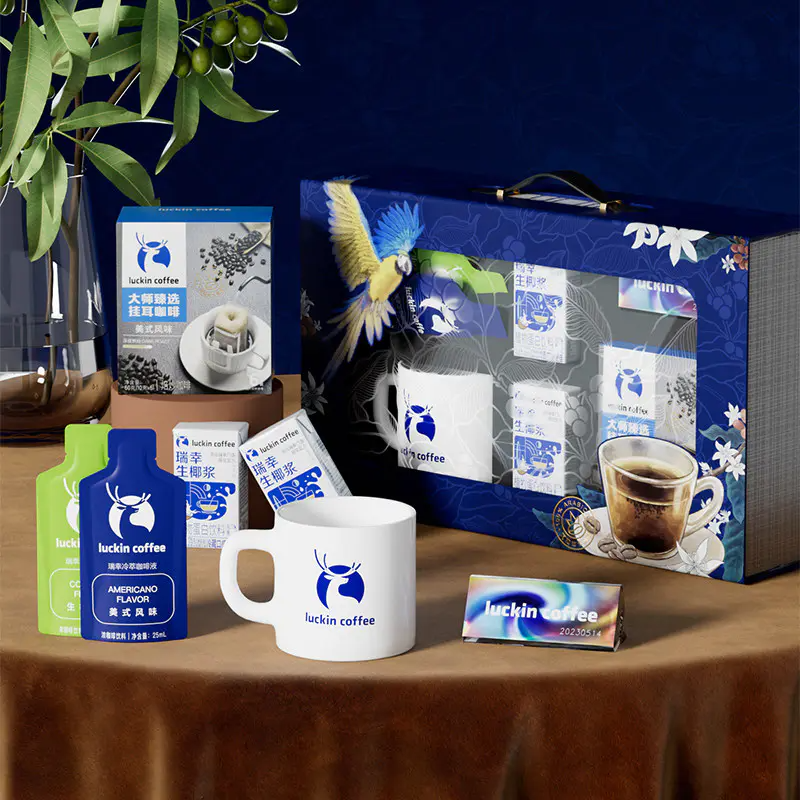 luckin coffee/瑞幸咖啡大咖BOX礼盒 挂耳咖啡生椰浆马克杯冻干