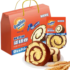 Ovaltine/阿华田鲜尝厚买蛋糕卷礼盒718g送礼下午茶休闲糕点西点