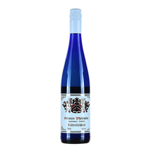 德国进口骑士蓝瓶半甜白葡萄酒750ml 酒体轻盈花香高雅 6瓶整箱装