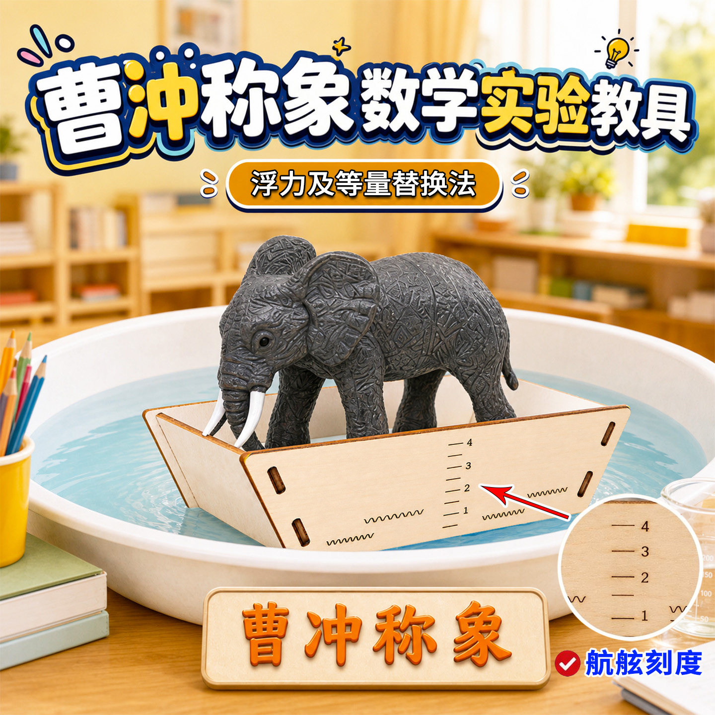 曹冲称象等量替换数学教具