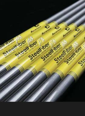 正品Aerotech SteelFiber J-Series碳钢高尔夫铁杆杆身黄色