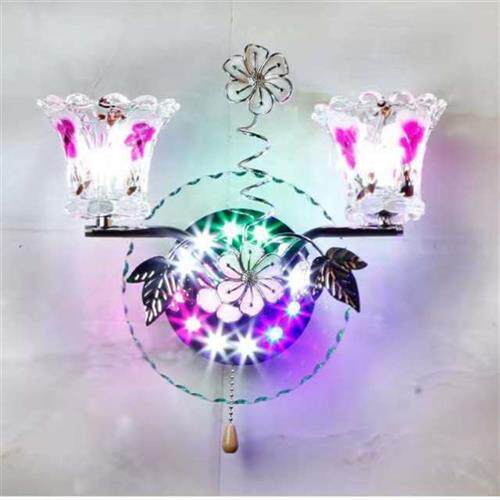 led漂亮壁灯床头卧室灯省电耐用灯具现代简约暖白光玻璃墙壁过道