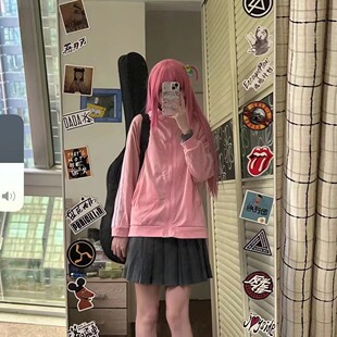 百褶裙粉色运动服日常cosplay 孤独摇滚cos服后藤一里cos服外套装