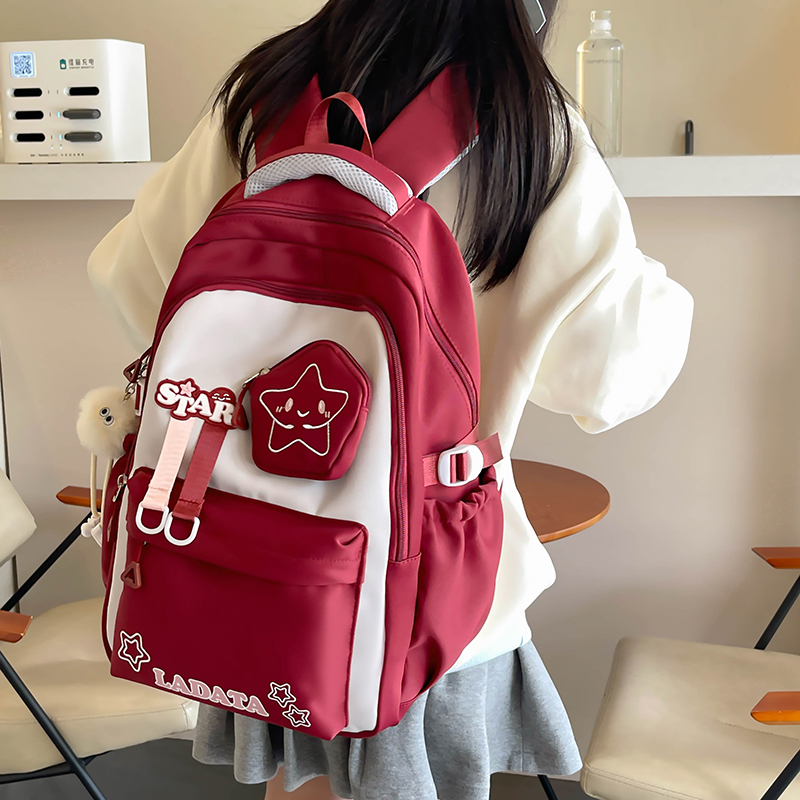 卡拉羊书包书包女生小学生三到六年级减负护脊超轻便大容量初中生