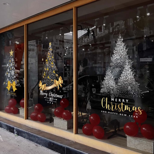 光典2026新年圣诞节装饰品静电贴