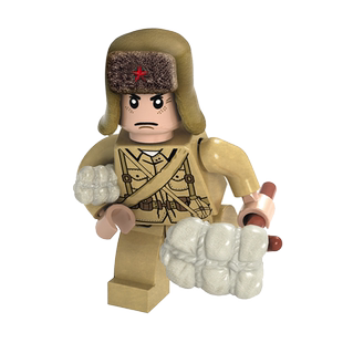 长津湖水门桥八路军抗美援朝军事小人仔大炮积木拼装益智玩具